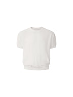 LIBERAFIT Cotton Knit Ribbed Trim Short Sleeve Tee