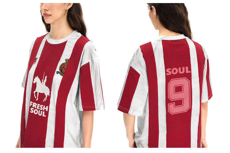 F3F Select Hand Painted Stripe Short Sleeve Soccer Tee