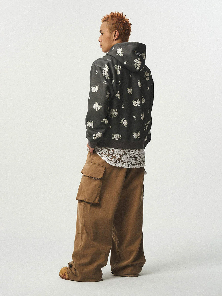 EMPTY REFERENCE Rose Flower Hoodie