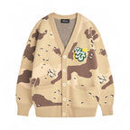 VOTE Desert Camouflage Knit Cardigan