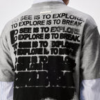 Labt Gradation Print Heather Tee