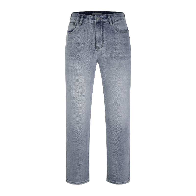 S45 Embroidered Basic Washed Jeans