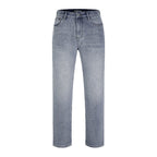 S45 Embroidered Basic Washed Jeans