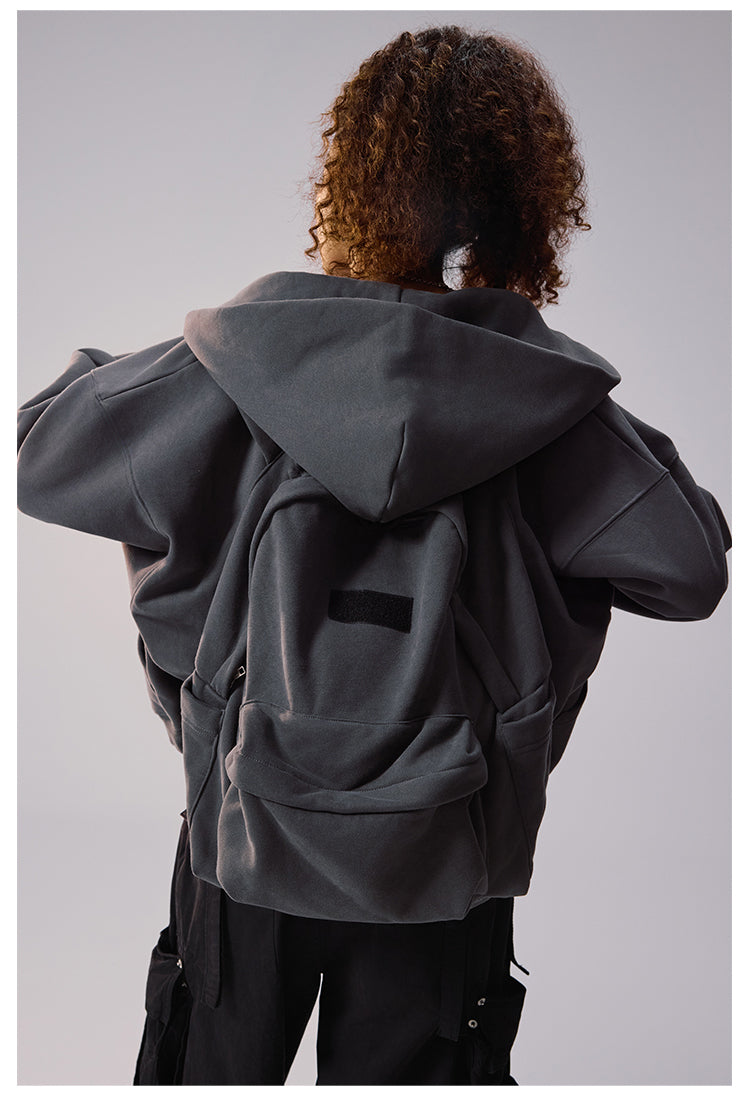 Remedy Backpack Design Zip Up Hoodie