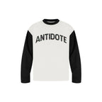 ANTIDOTE Color Stone Studded Long Sleeve Tee