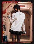 MEDM x EVA NEVER END Cute Character Music Note Graphic Tee