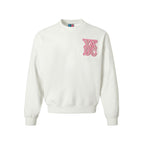 YADcrew Pearl Leather Logo Sweatshirt