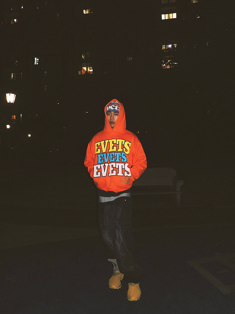 EVETS Foam Logo Graphic Hoodie