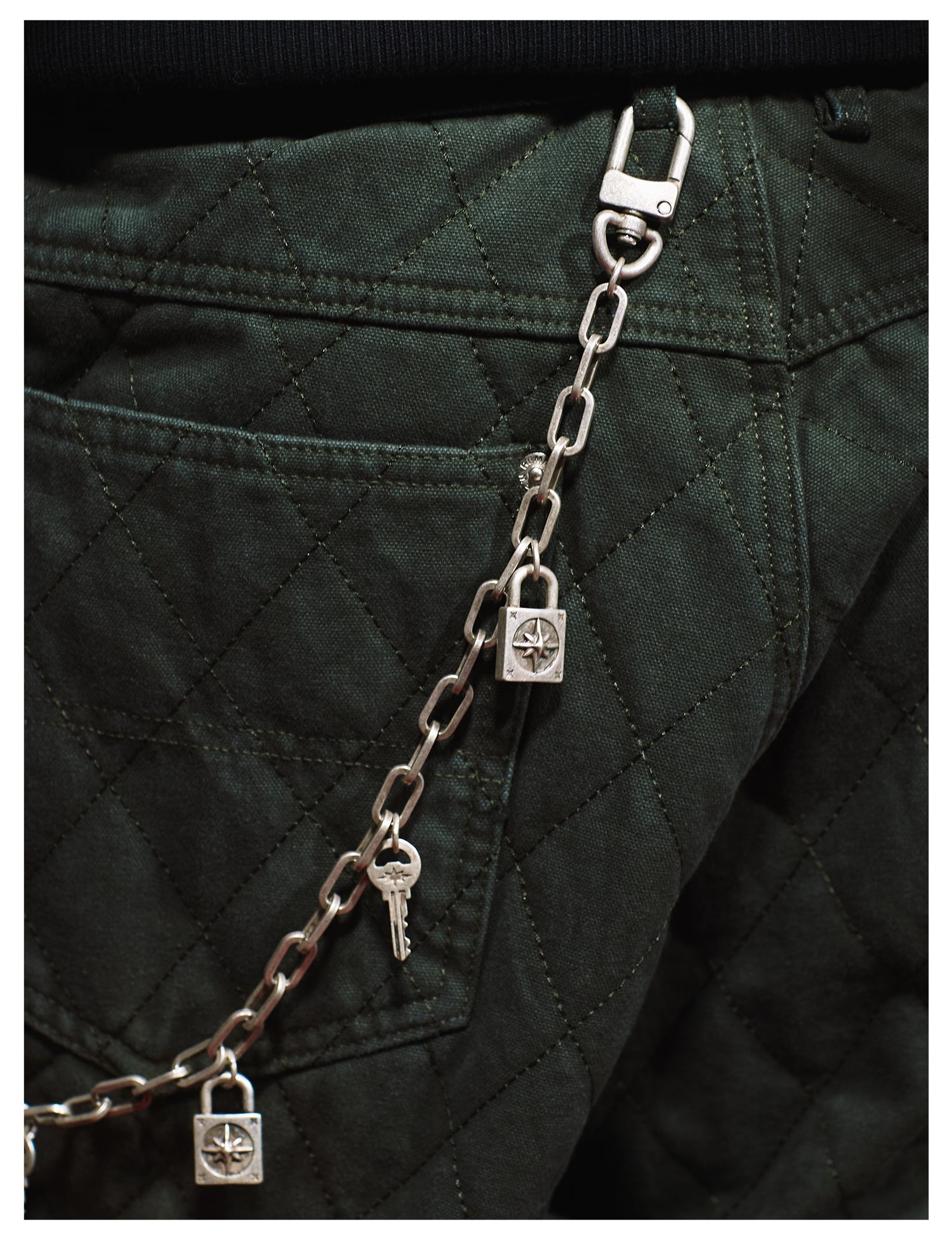 Remedy Key Lock Metal Wallet Chain