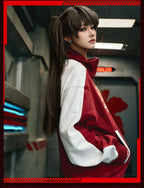 MEDM x EVA Line Art Body Contrast Color Track Jacket