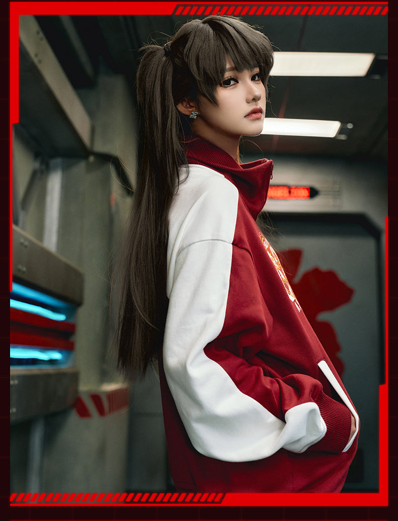MEDM x EVA Line Art Body Contrast Color Track Jacket