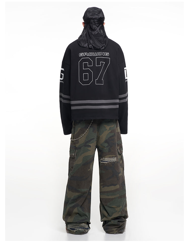 F3F Select 67 Number Long Sleeve Hockey Jersey