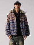 Remedy Gradient Plaid Quilted Lined Shirt Jacket