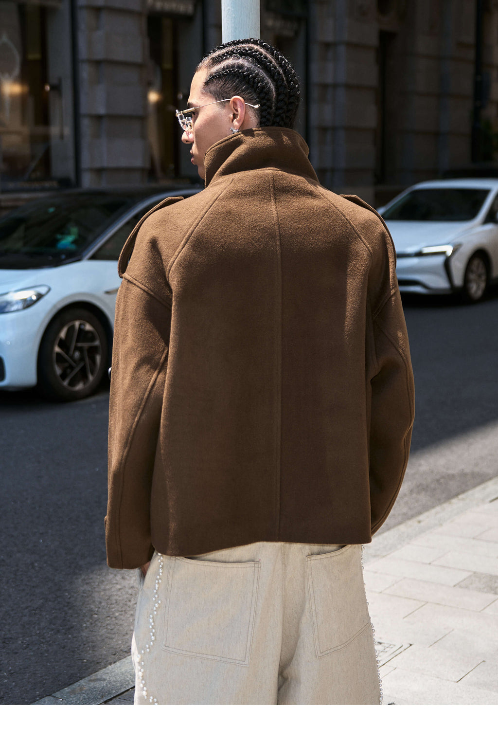 STEEPC Pure Wool Mid Length Coat