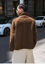 STEEPC Pure Wool Mid Length Coat