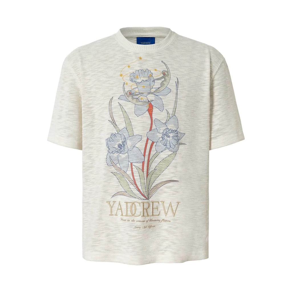 YADcrew Flower and Fairy Print Tee