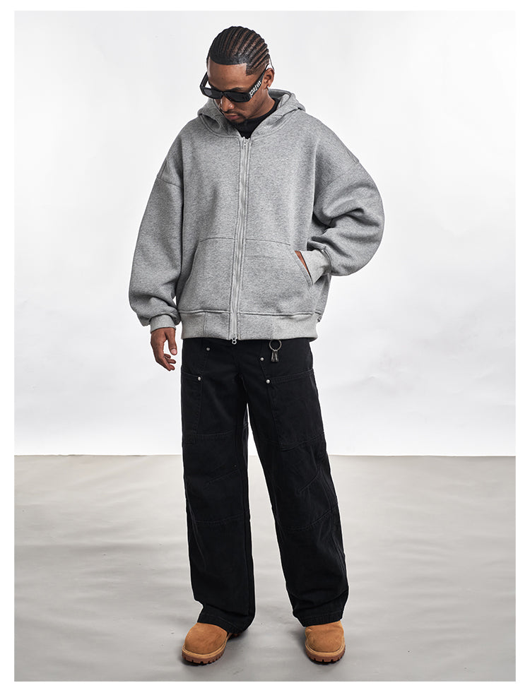 F3F Select Basic Oversize Zip Up Hoodie