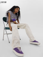JHYQ Letters Printed Work Pants