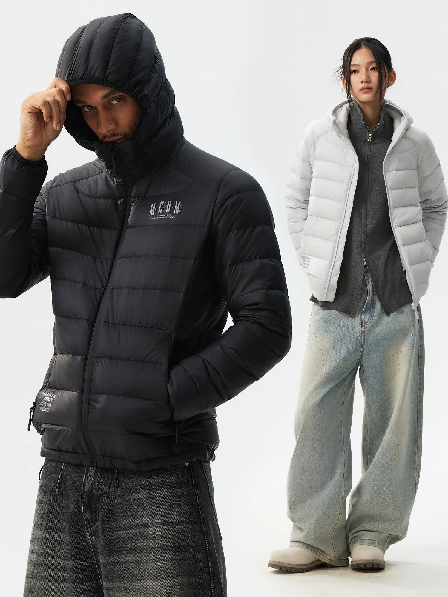 MEDM Waterproof Lightweight Hooded Down Jacket