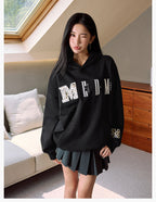 MEDM Animal Texture Logo Velcro Hoodie