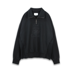 SOD Co. Star Embroidered Half Zip Sweatshirt