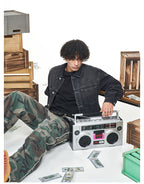 F3F Select Basic Washed Black Denim Jacket