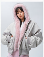 MEDM Fur-Lined Hooded Jacket