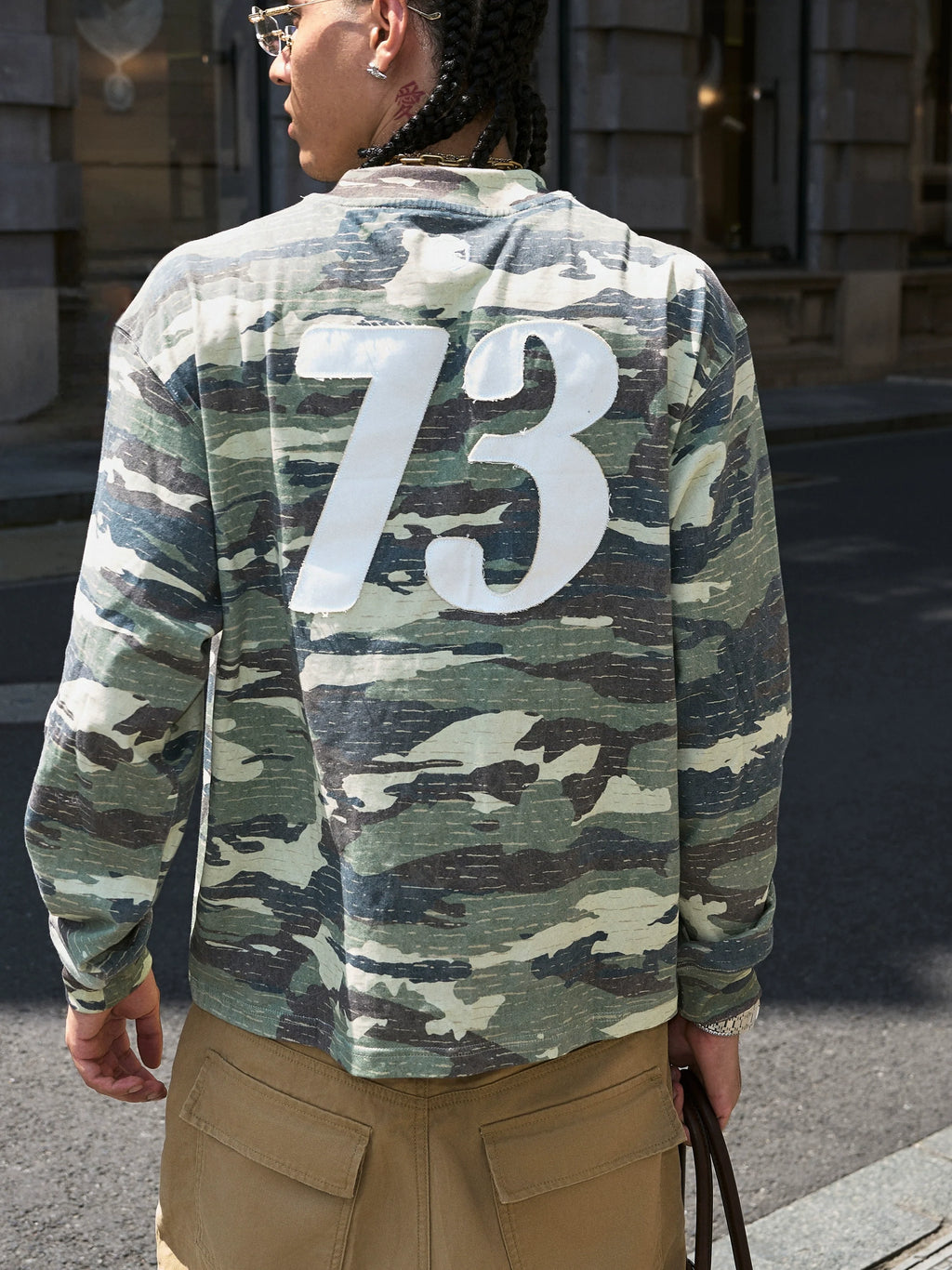 STEEPC Forest Camouflage Washed Vintage Long Sleeve Tee