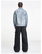 F3F Select Multi Pocket Washed Work Denim Jacket