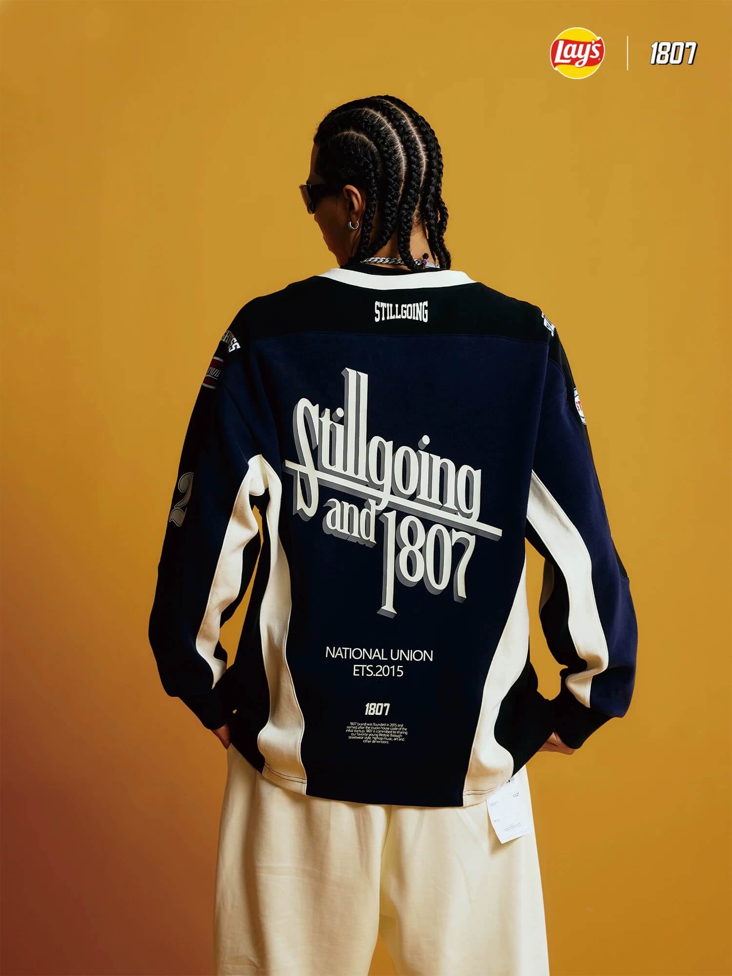 1807 × Lay’s Patchwork Long Sleeve Hockey Jersey