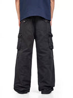 F3F Select Relaxed Fit Washed Utility Cargo Pants