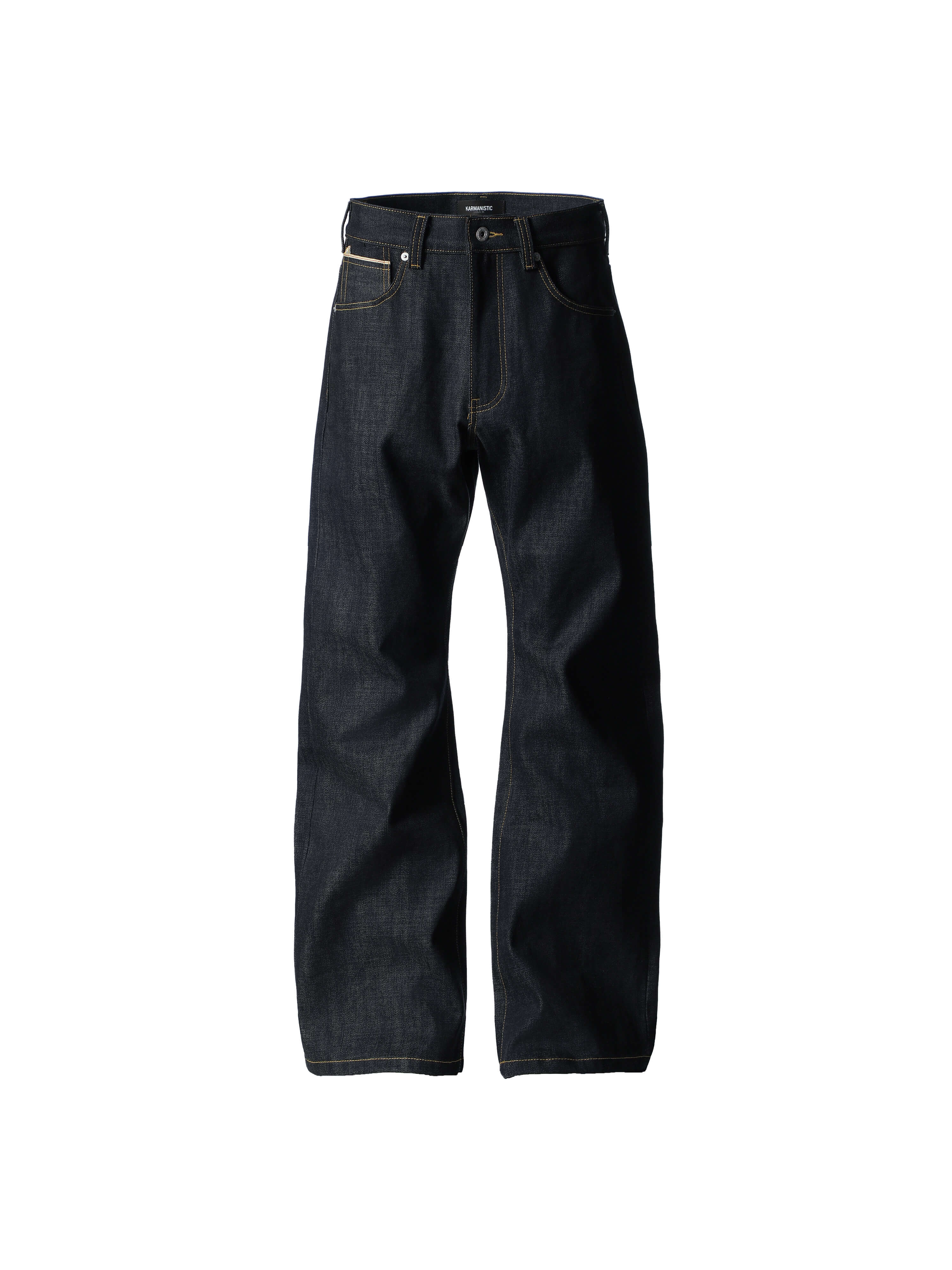 KARMANISTIC Contrast Back Pocket Original Baggy Jeans