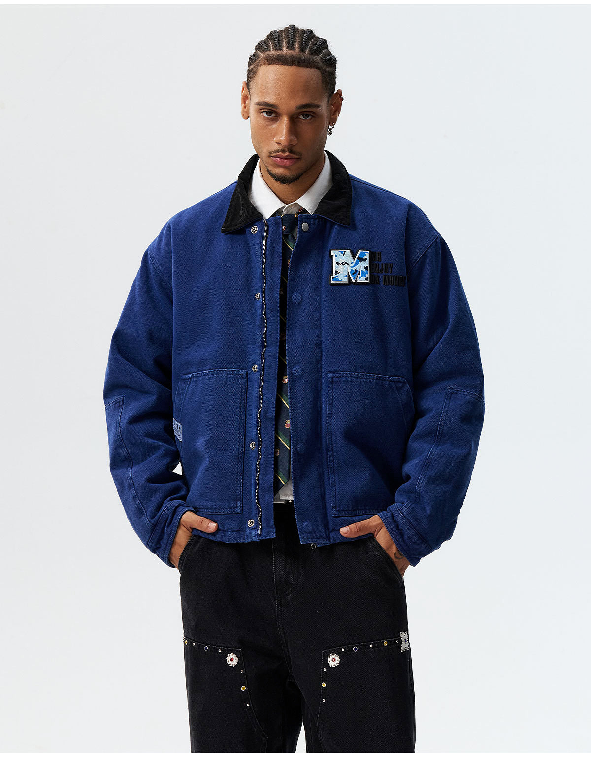 MEDM Camouflage Velcro Patch Detroit Jacket