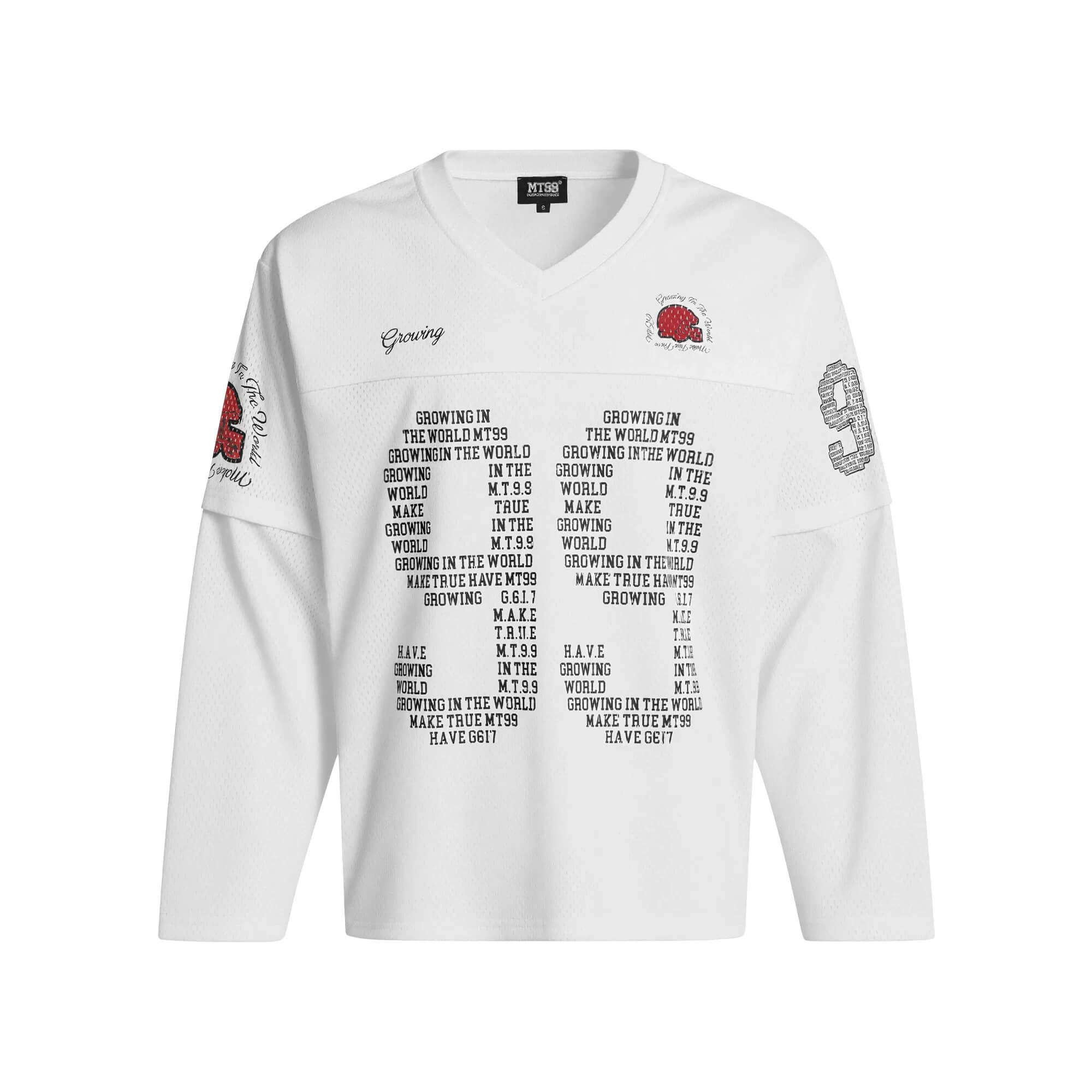 F3F Select 99 V Neck Mesh Long Sleeve Jersey