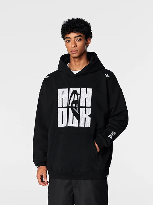 Achock Heavy Logo Embroidery Hoodie