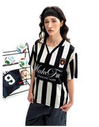 F3F Select Striped Polo Collar Short Sleeve Soccer Jersey