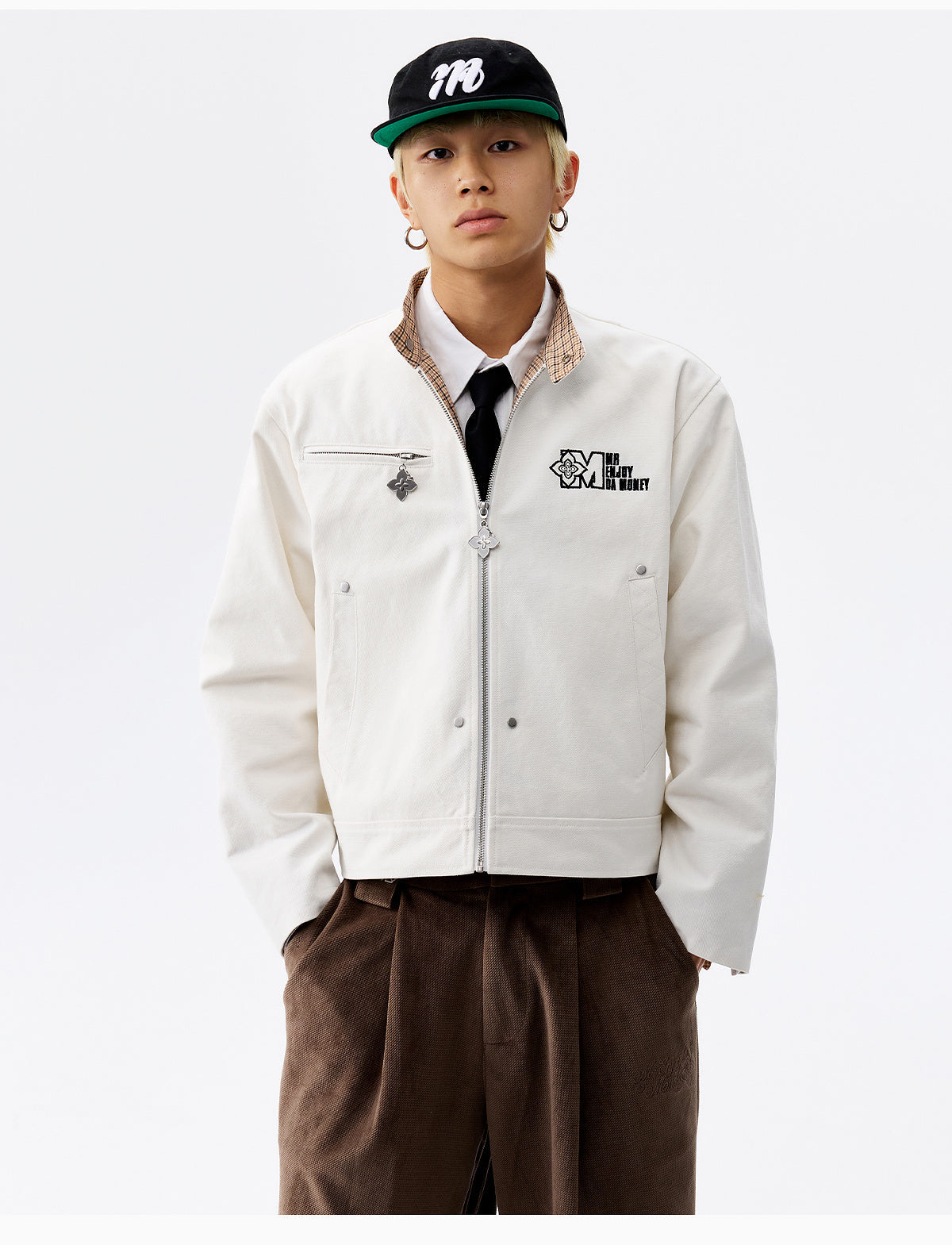 MEDM Plaid Lined Work Jacket