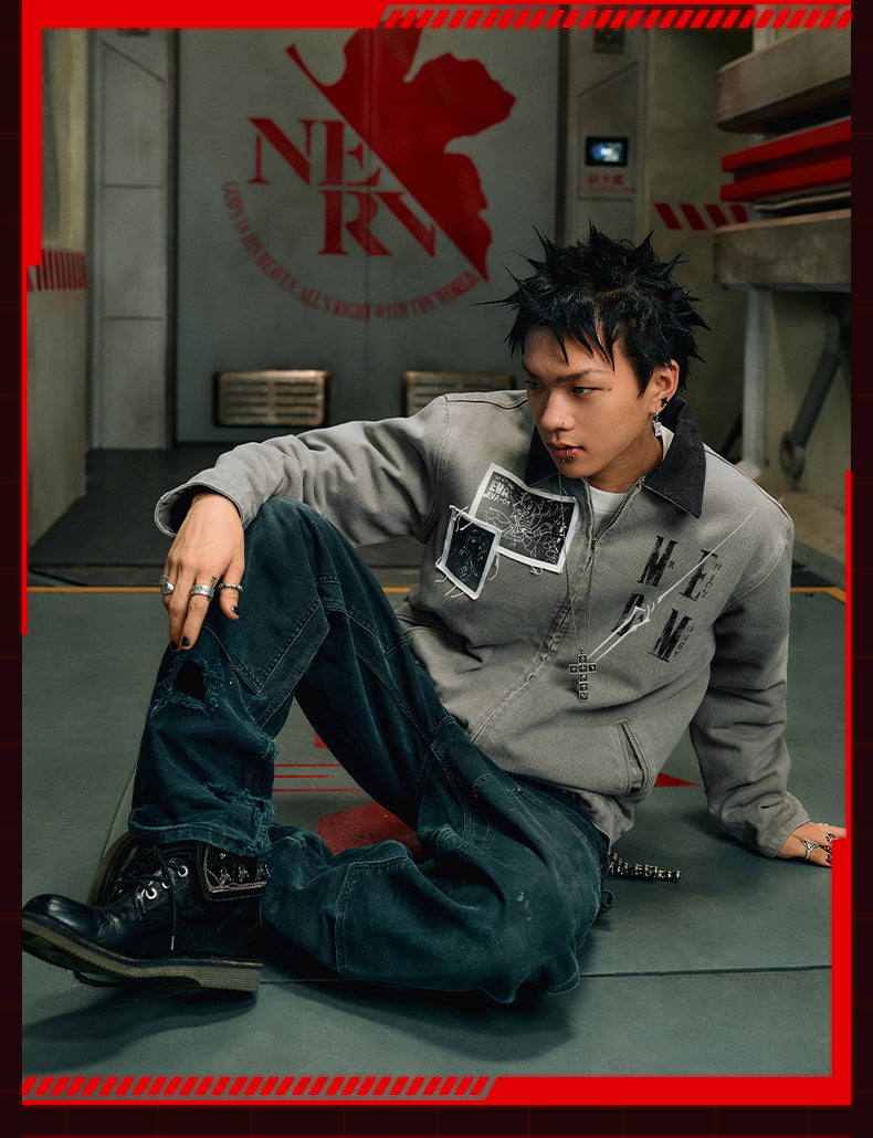 MEDM x EVA Unit-01, Unit-02 Washed Detroit Jacket