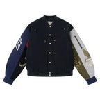Labt Colorblock Patchwork Bomber Jacket