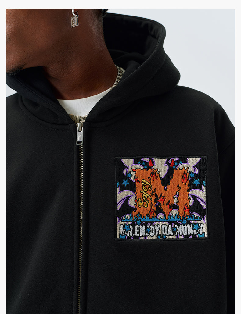 MEDM Angel & Devil Horns Zip-Up Hoodie
