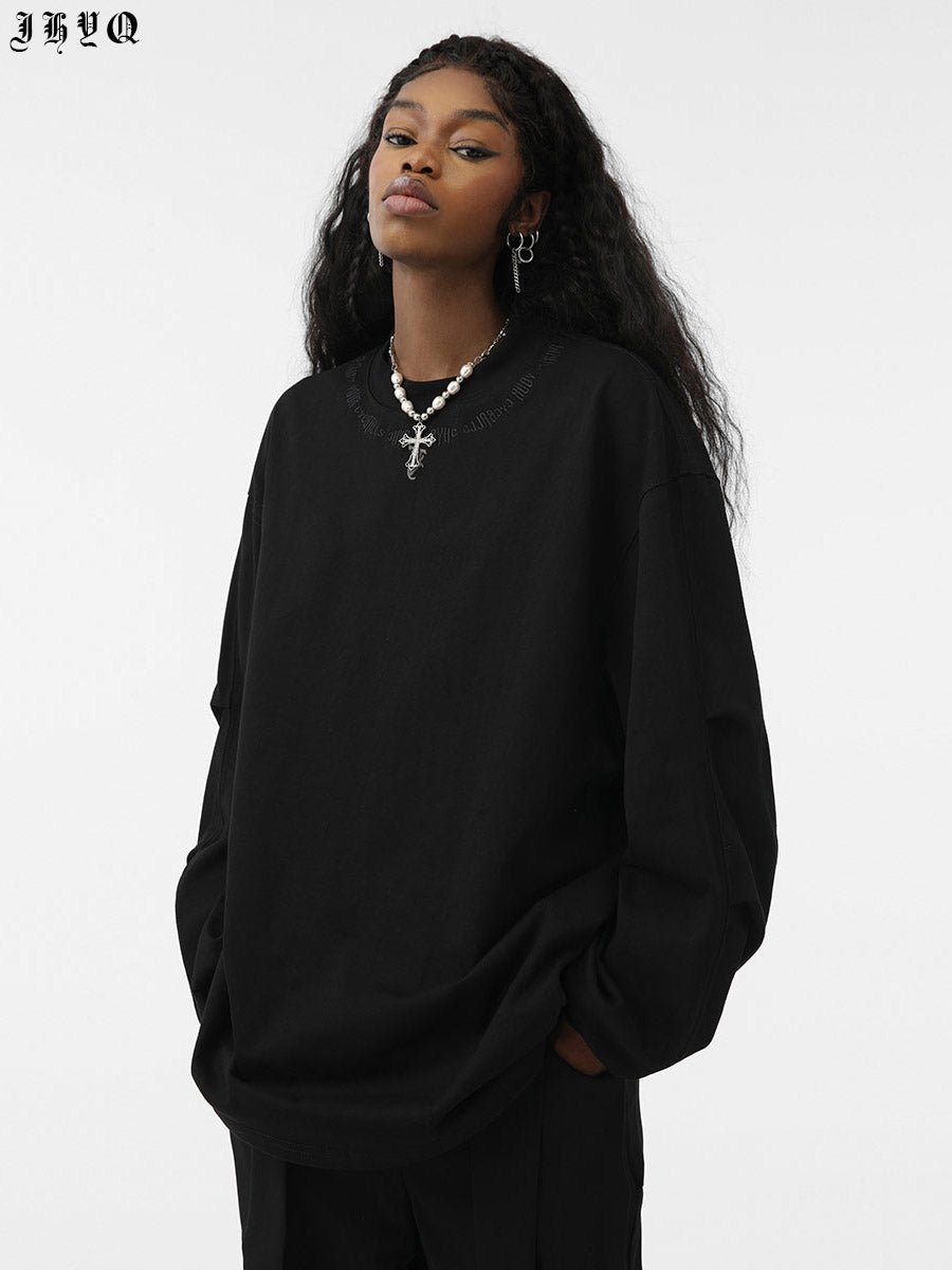 JHYQ Embroidered Long Sleeved Tee