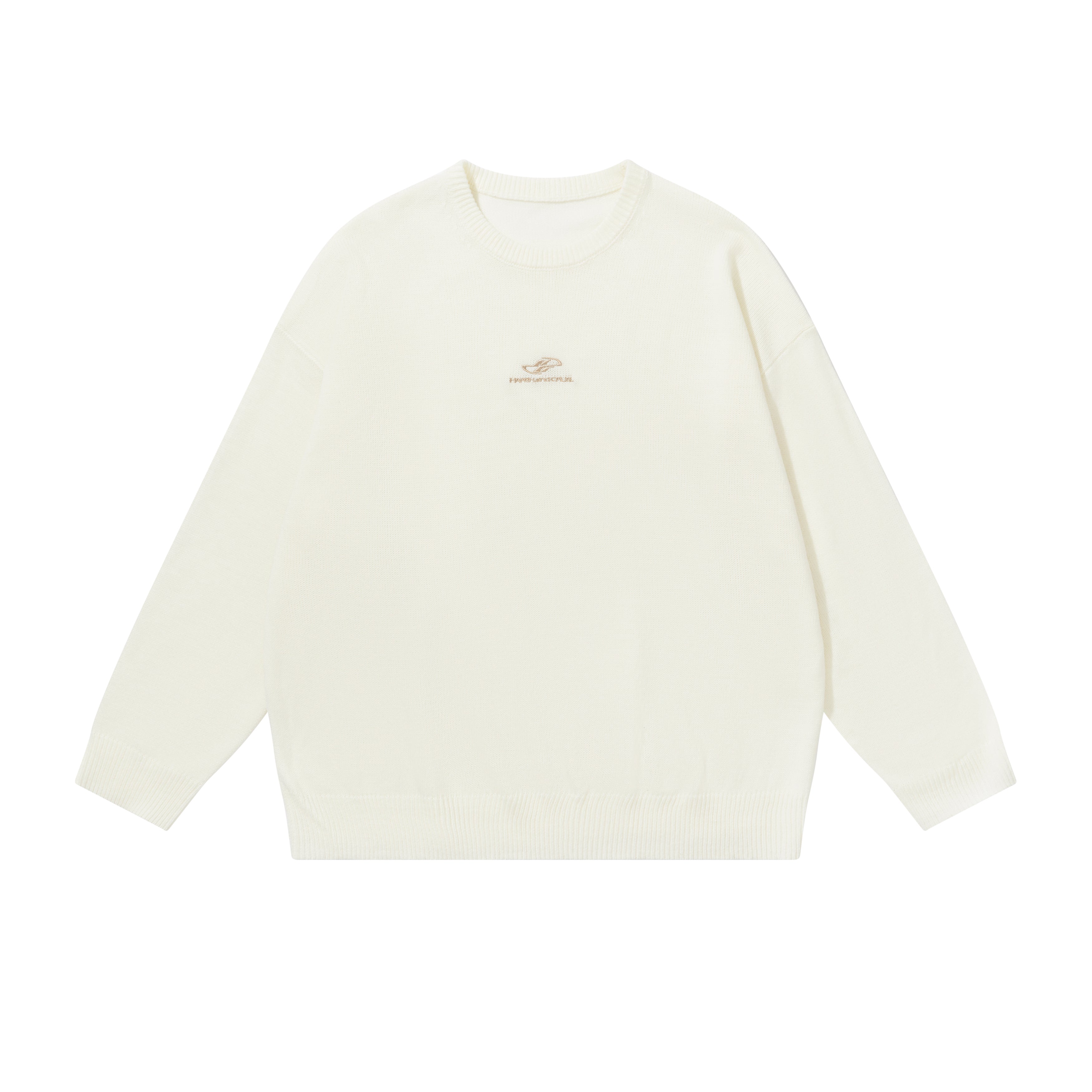 Harsh and Cruel Embroidered Logo Pullover Knit Sweater