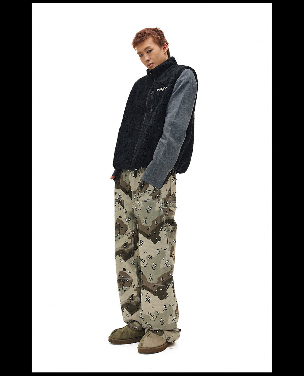 NOVACAM Desert Camouflage Double Knee Work Pants