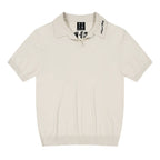 MEDM Handwriting Embroidery Knit Polo