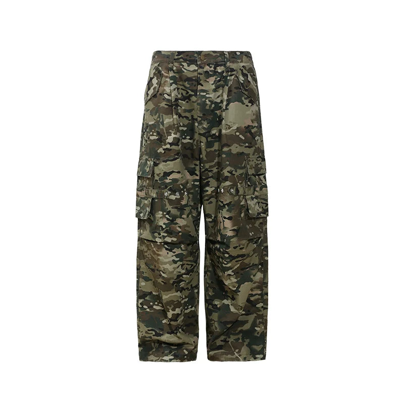 UNTILWERICH Military Camouflage Paratrooper Work Pants