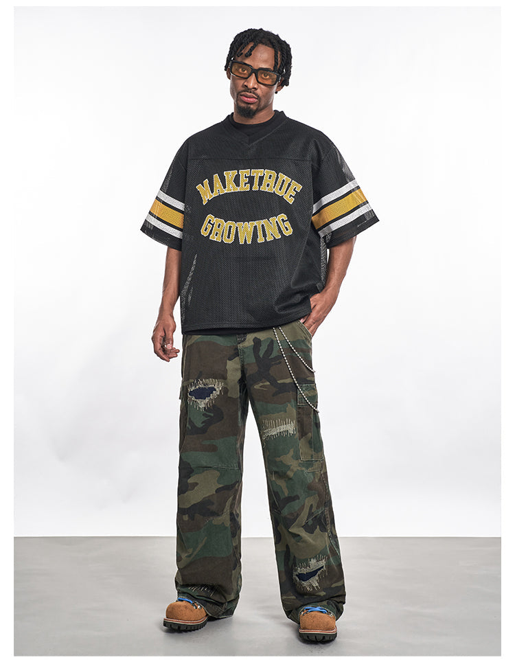 F3F Select Letter Printed Mesh Hockey Jersey