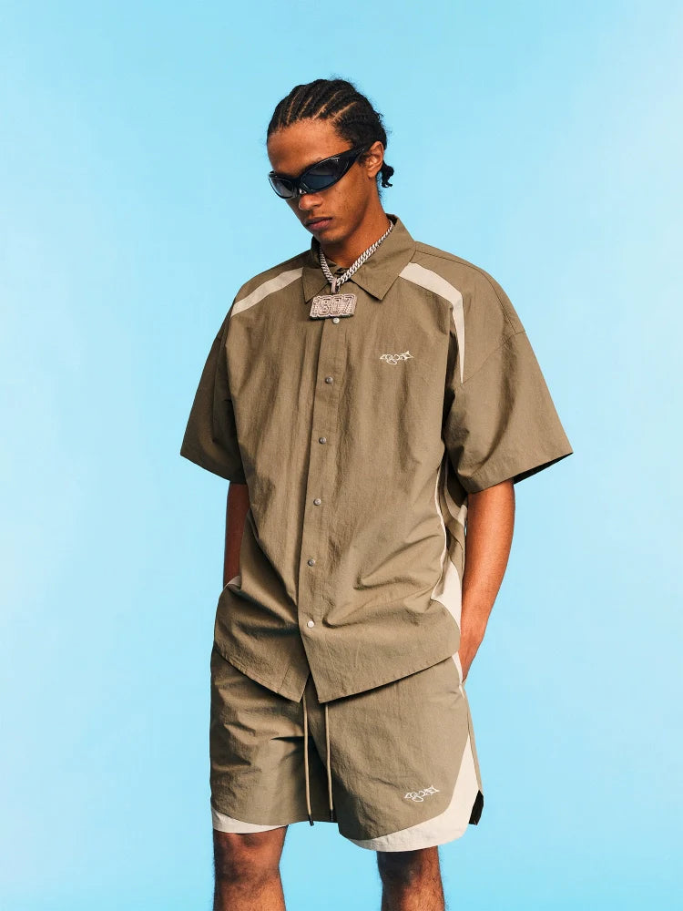 1807 Ripstop Patchwork Short Sleeve Shirt