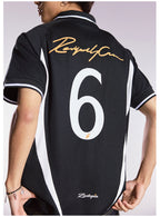 Remedy HONEYBUNNY Rabbit Embroidered Soccer Jersey Polo Shirt