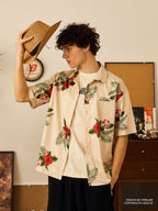 PRBLMS Hawaiian Flower Short Sleeved Shirt