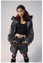 Remedy Faux Fur Mohawk Hooded Jacket
